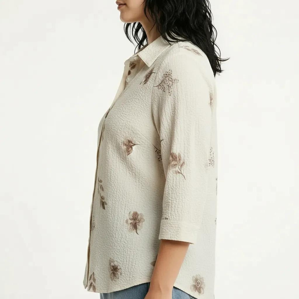 Women Mastic Floral Printed Casual Shirt