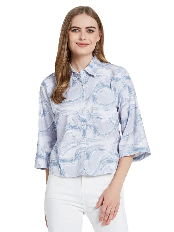 Mettle Women Floral Opaque Printed Casual Shirt