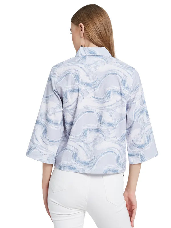 Mettle Women Floral Opaque Printed Casual Shirt