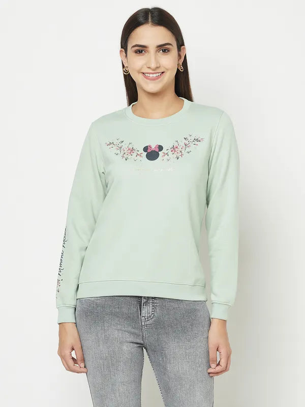 Women Dusty Mint Sweatshirts