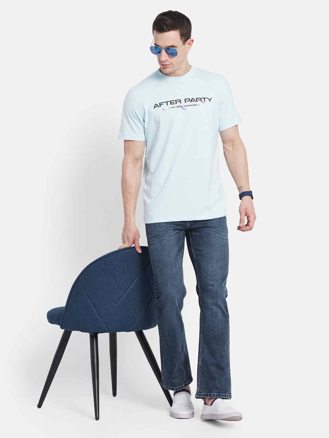 Octave Men Bootcut Stretchable Jeans