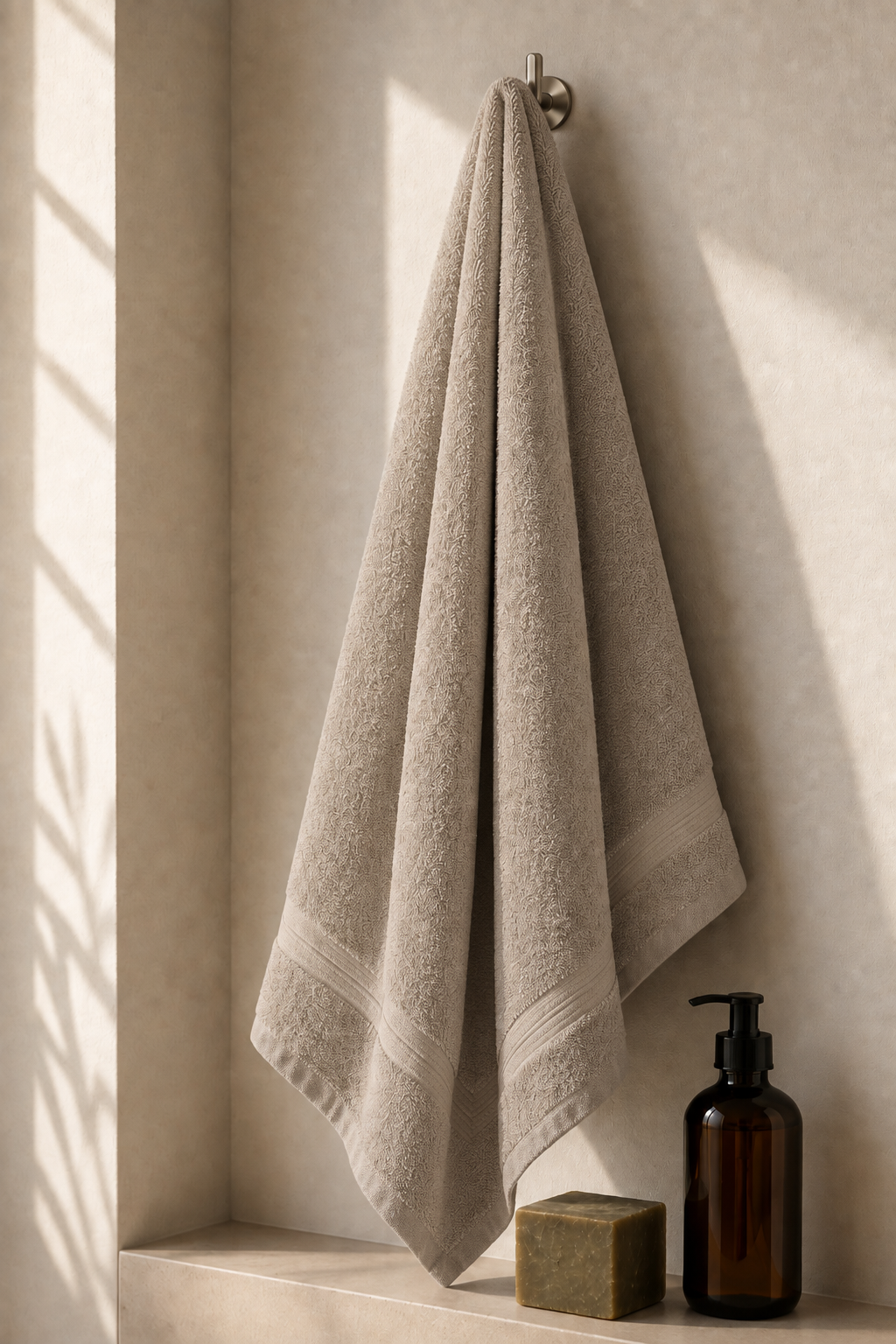 Premium Cotton Bath Towel – Mastic Colour