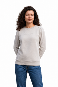 Women Arona Cotton Fleece | Round Neck Full Sleeves Casual Winter Sweatshirt