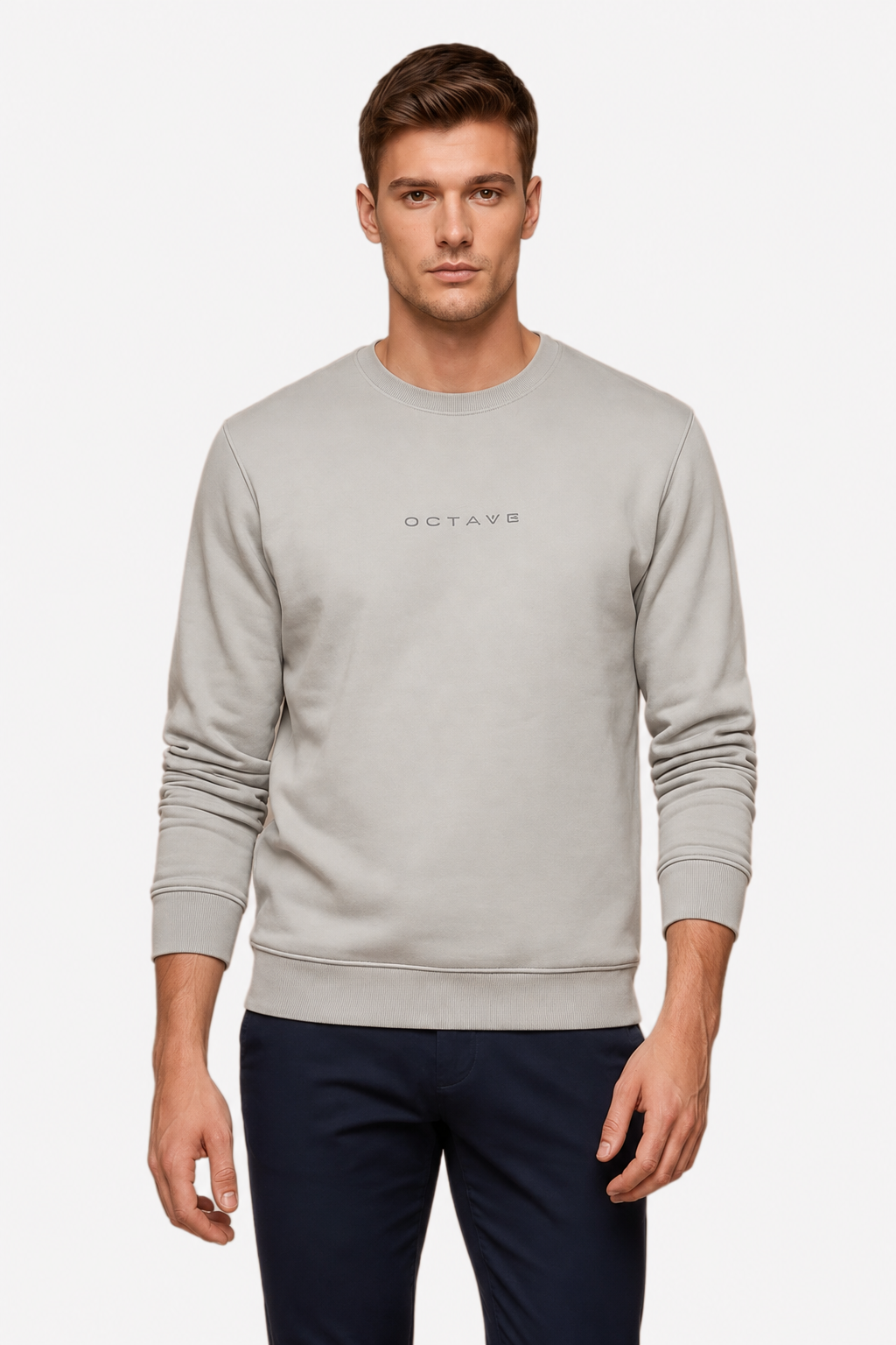 Men’s Premium Arona Crew Neck Cotton Fleece Sweatshirt