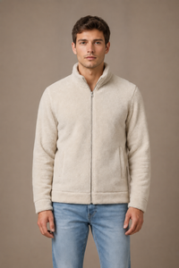 Arona Men’s Double-Sided  Coral Fur Sweatshirt |