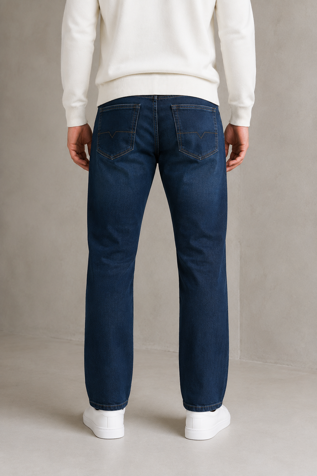 Men’s Carbon Straight Fit Denim Jeans | Mid-Rise Stretchable Five-Pocket Casual Jeans