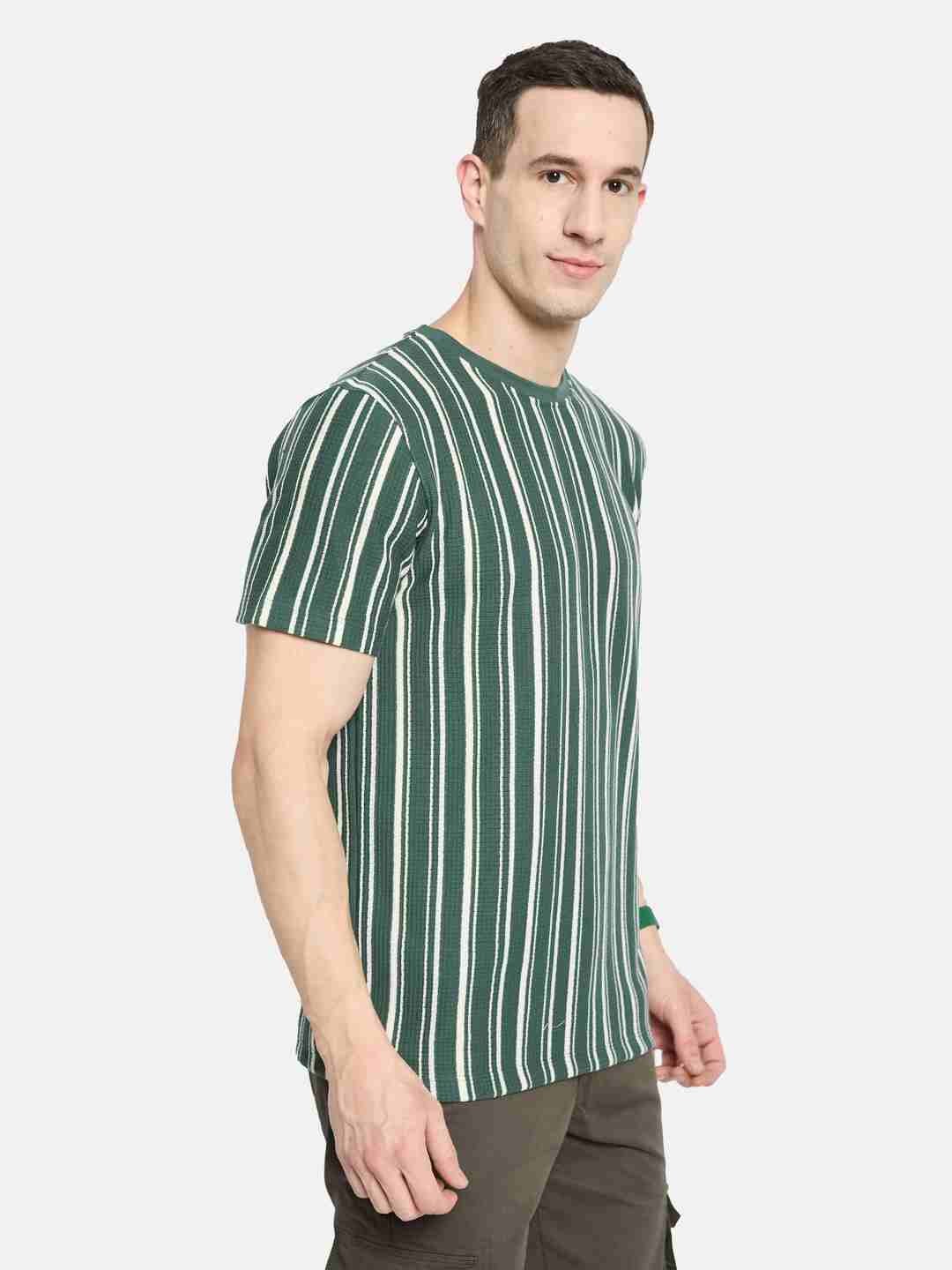 Octave Men Striped T-shirt