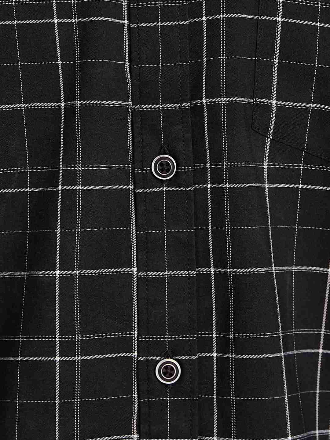 METTLE Men Opaque Checked Casual Shirt