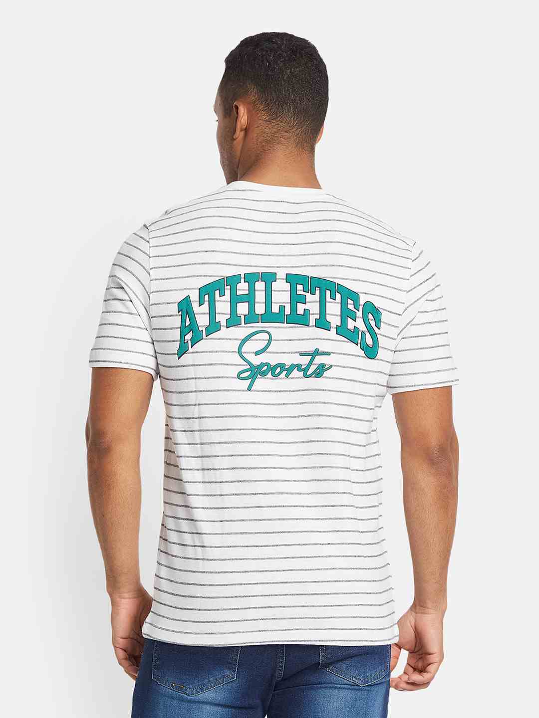 Octave Men Striped T-shirt
