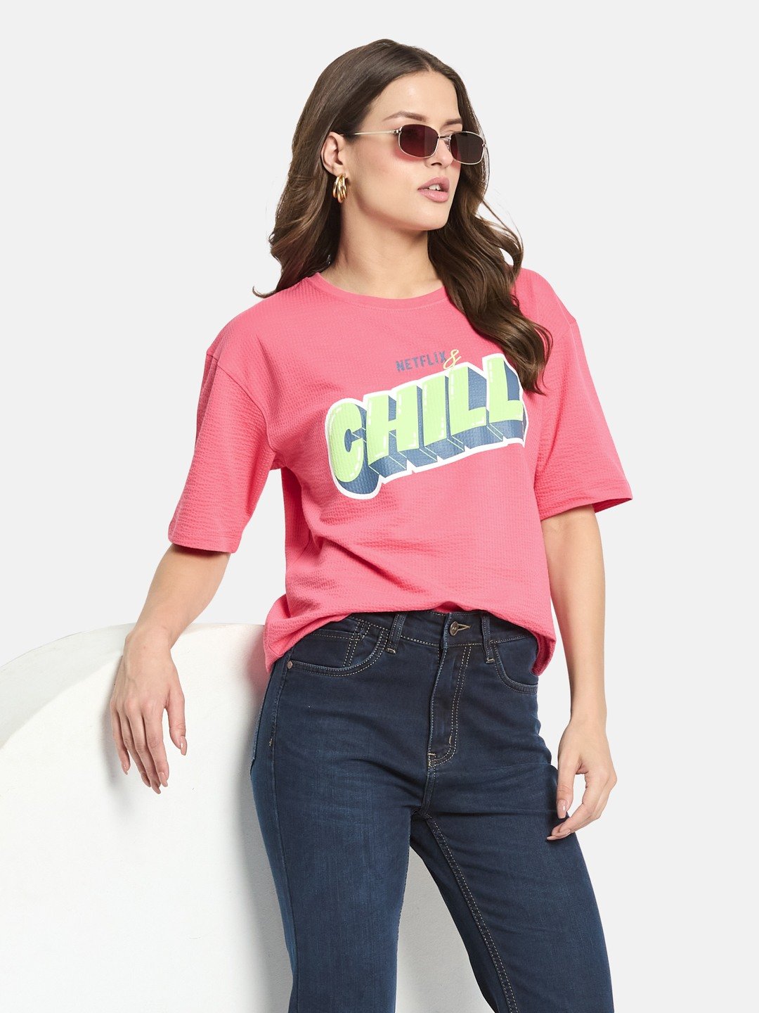 METTLE Women Printed T-shirt