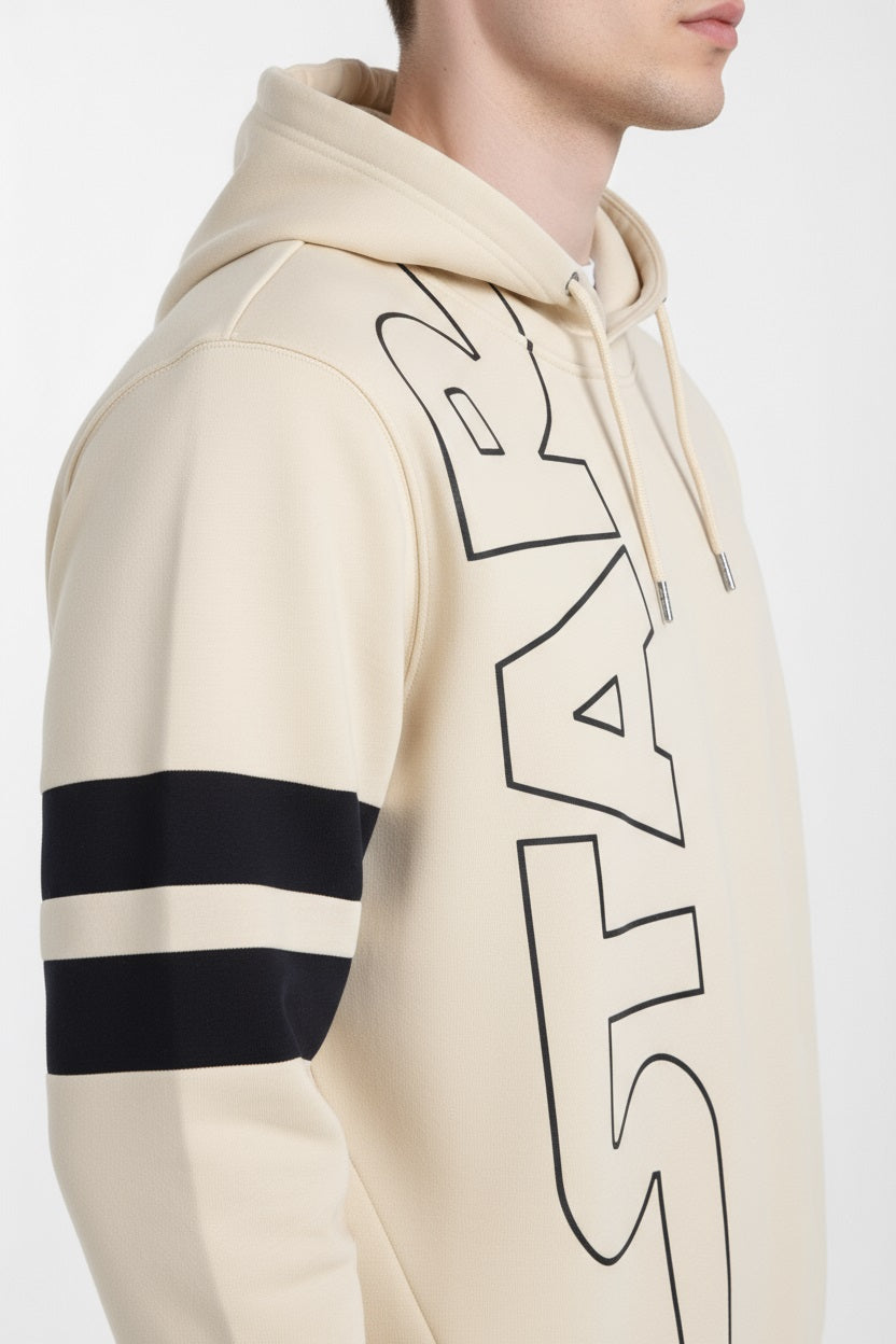 Octave Men Printed Hooded Sweatshirt