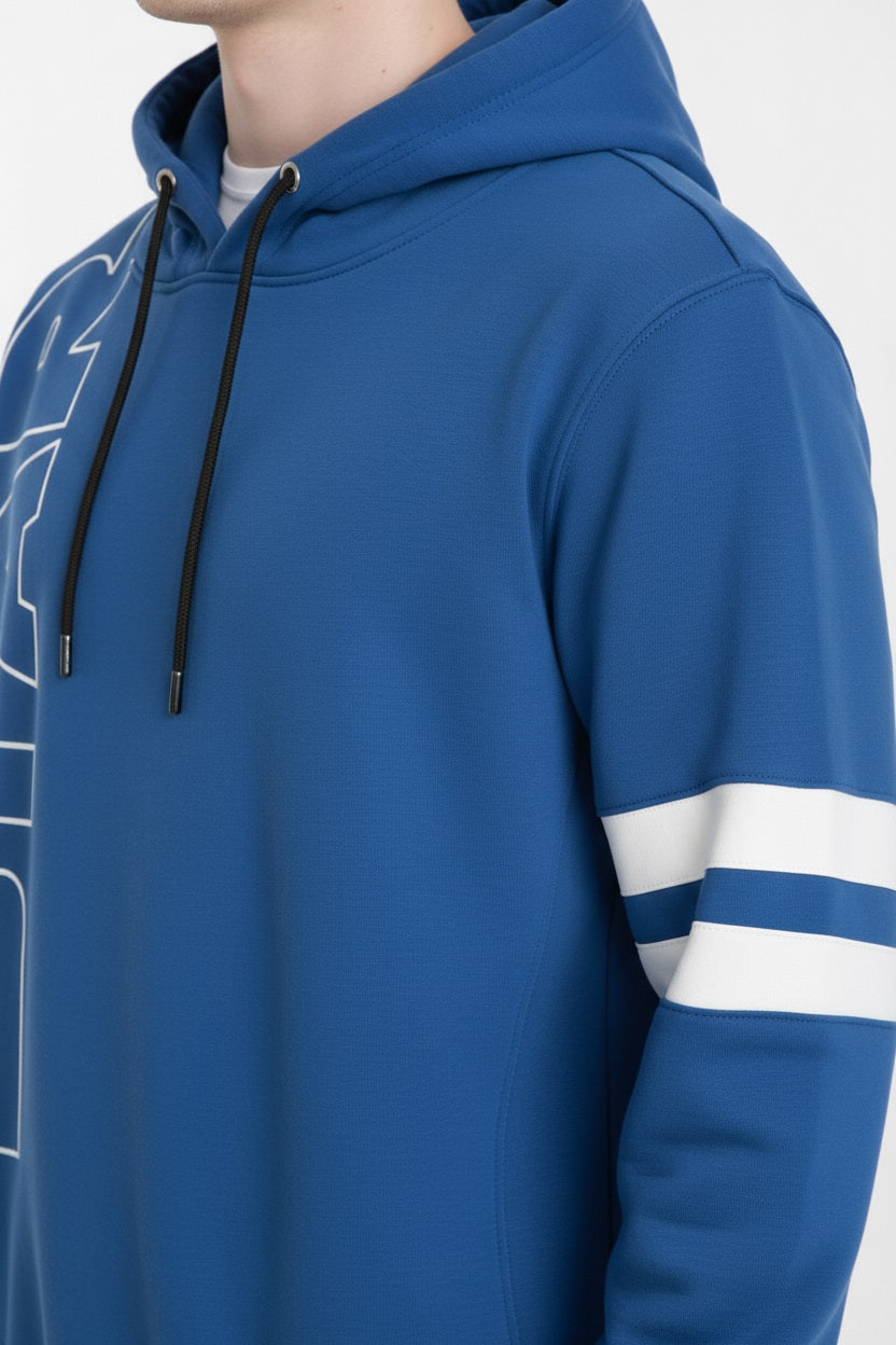 Octave Men Printed Hooded Sweatshirt