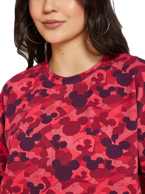 Mettle Women Mickey Mouse Printed T-Shirt