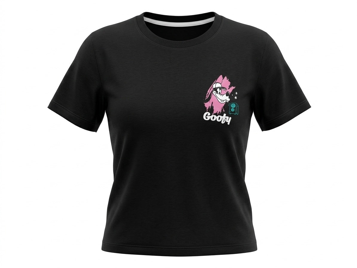 METTLE Women Black Printed T-shirt