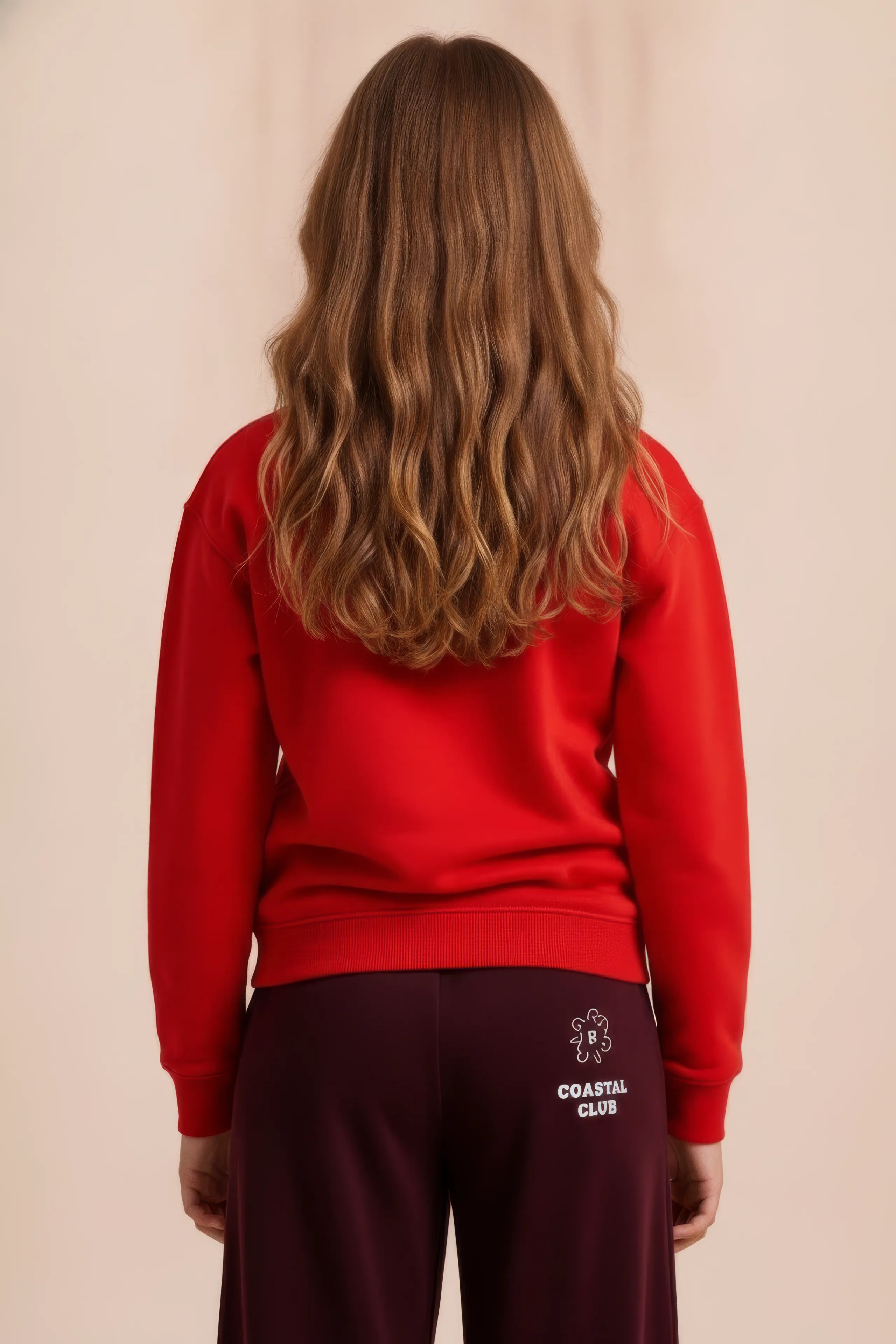 Junior Girls Tomato Cotton Fleece Corduroy Sweatshirt – Donald Duck Graphic | Regular Fit