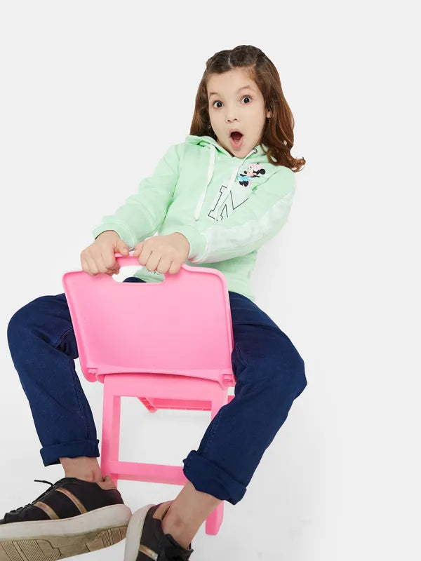 Mettle Girls Green Hooded Sweatshirt