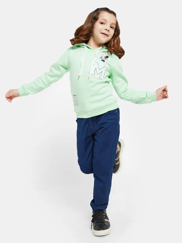 Mettle Girls Green Hooded Sweatshirt