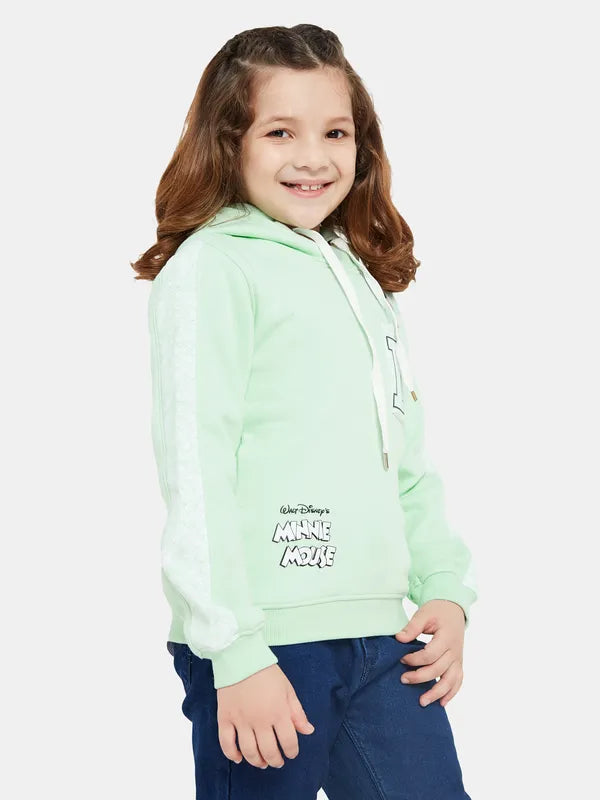 Mettle Girls Green Hooded Sweatshirt