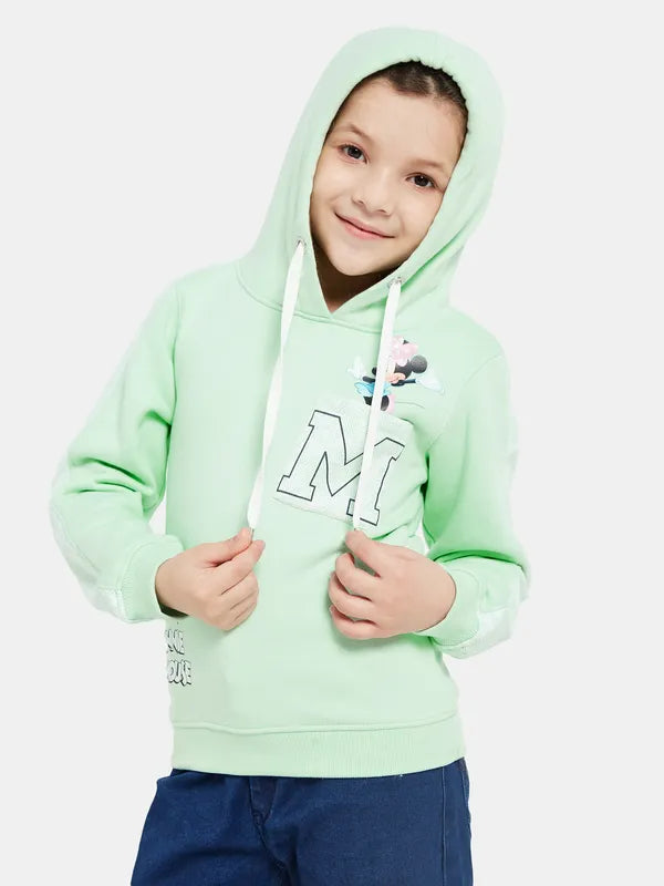 Mettle Girls Green Hooded Sweatshirt