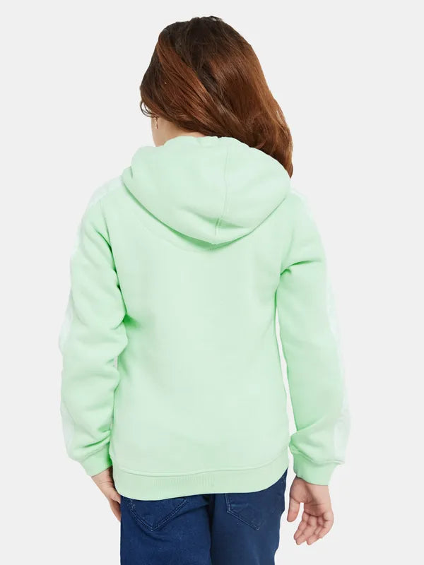 Mettle Girls Green Hooded Sweatshirt