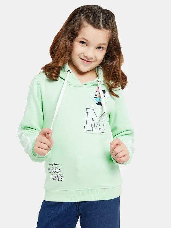 Mettle Girls Green Hooded Sweatshirt