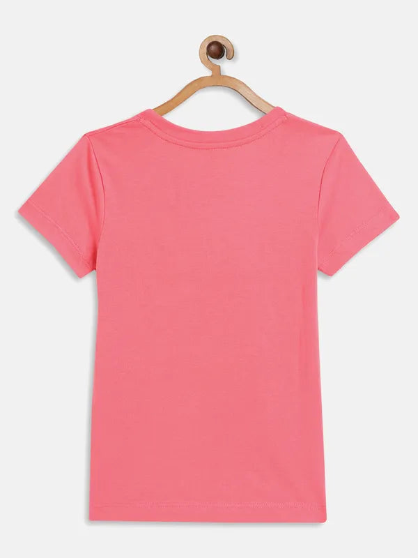 Bubble Gum Graphic Round Neck