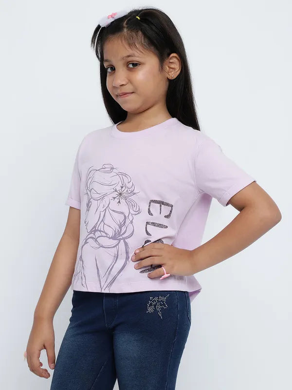 Mettle Girls Elsa Printed Cotton T-Shirt