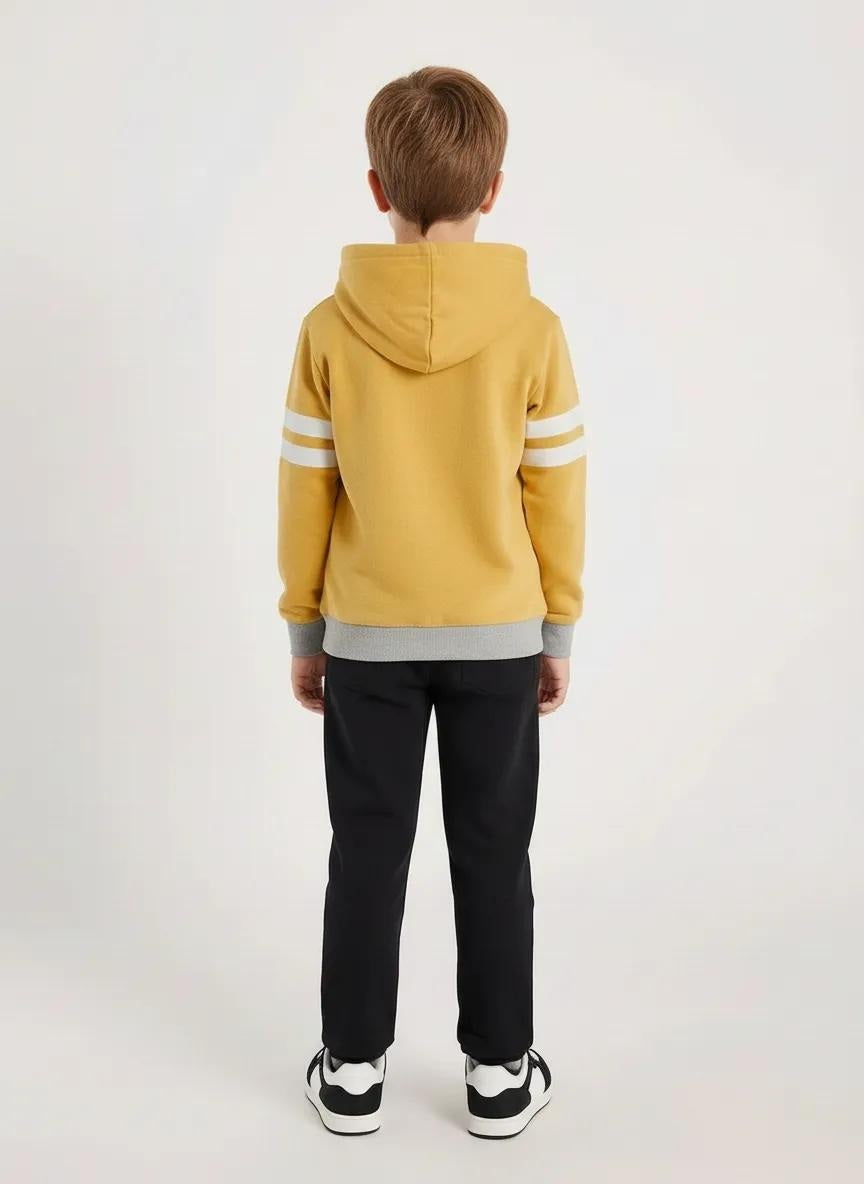 Boys Colourblocked Hooded Sweatshirt