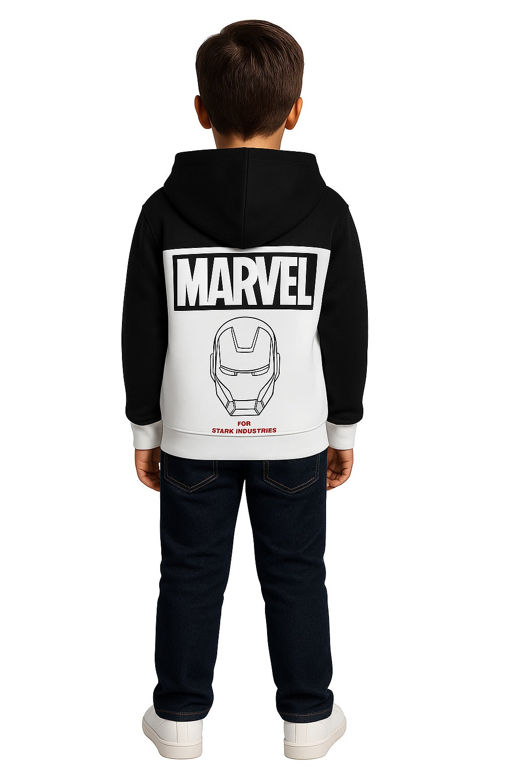 Boys Colourblocked Hooded Sweatshirt