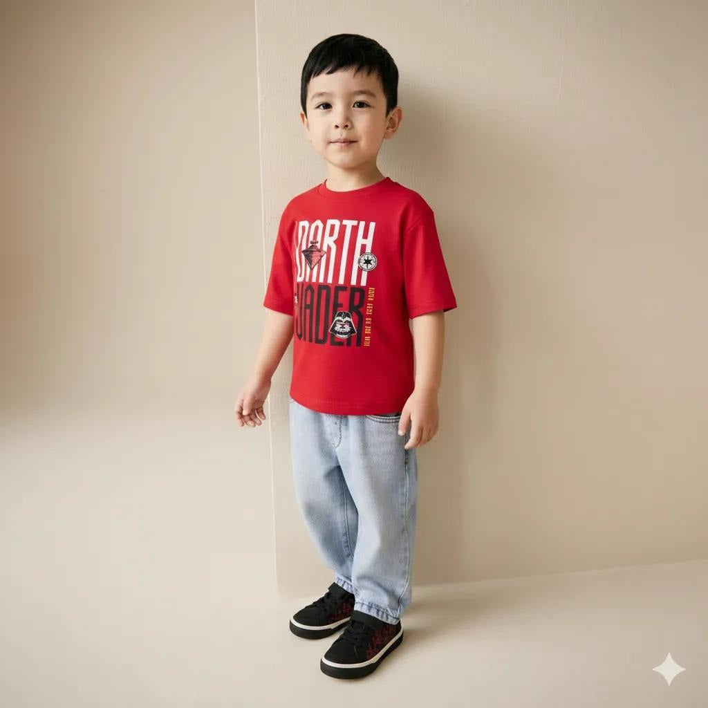 Boy Printed Round Neck T-Shirt