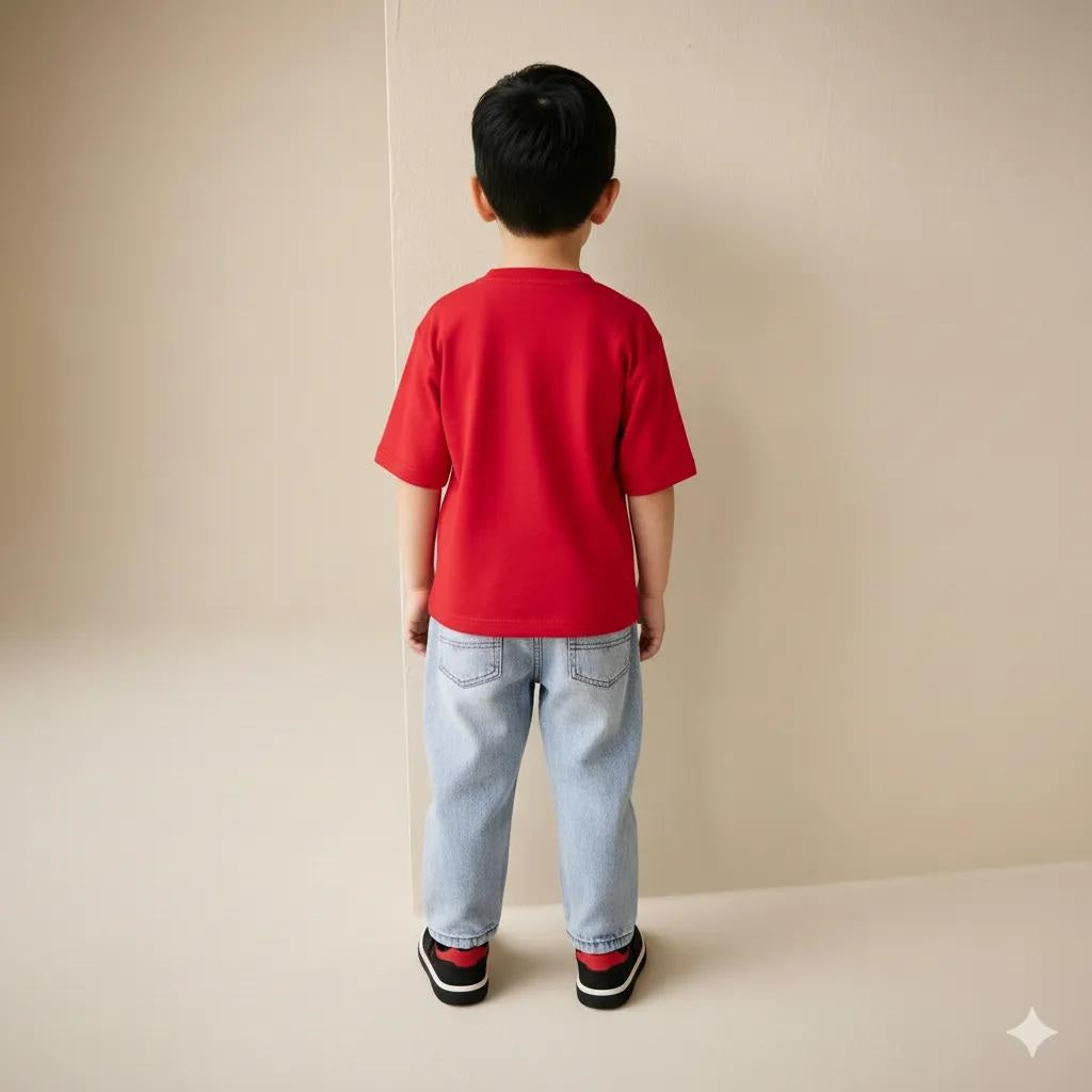 Boy Printed Round Neck T-Shirt