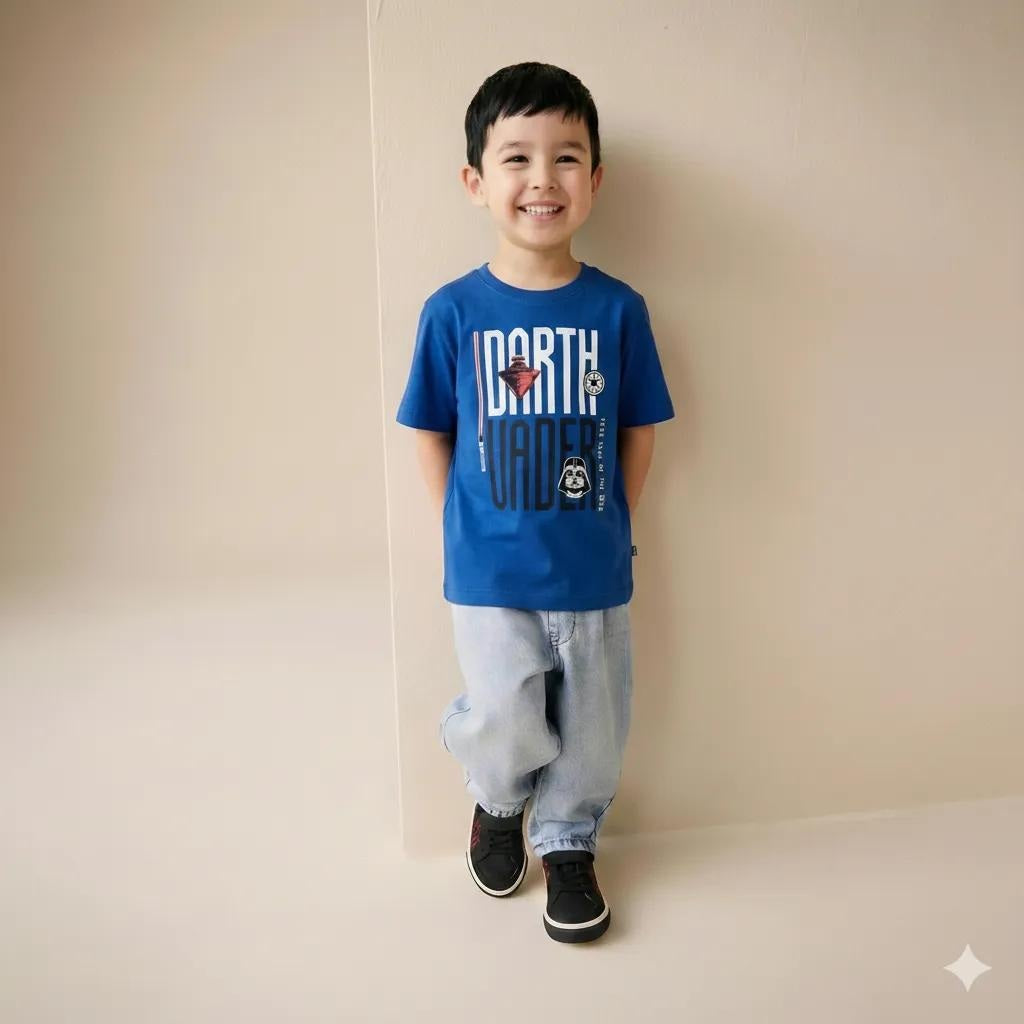 Boy Royal Printed Round Neck T-Shirt