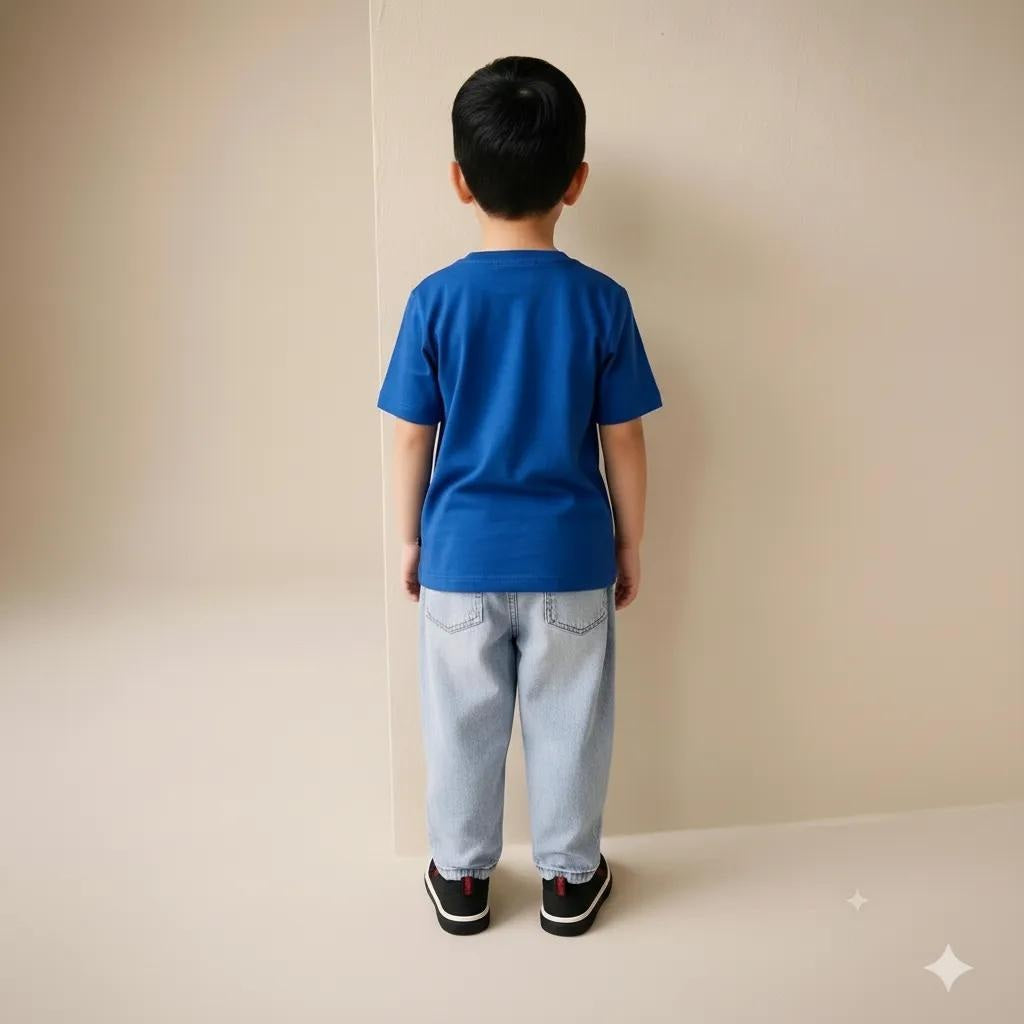 Boy Royal Printed Round Neck T-Shirt