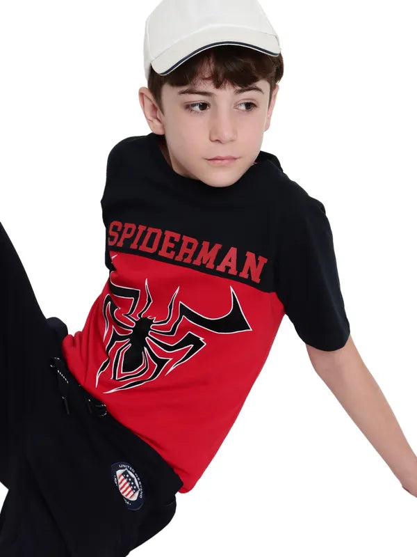 Octave Boys Graphic Printed Round Neck T-Shirt