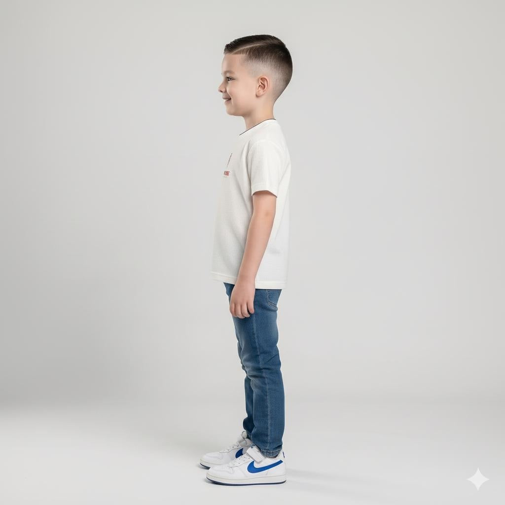 Boys Off White Captain America Printed T-shirt