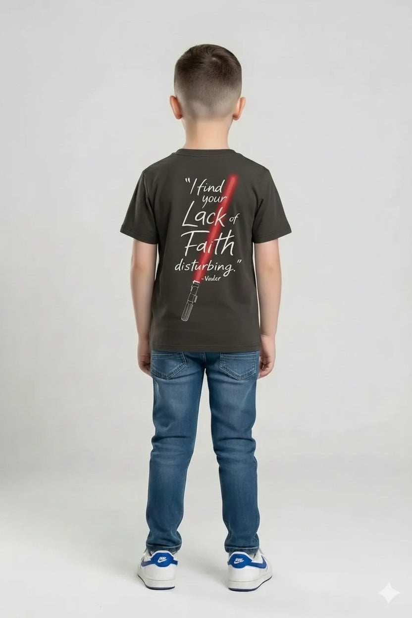 Boys Coffee Cotton Solid T-shirt