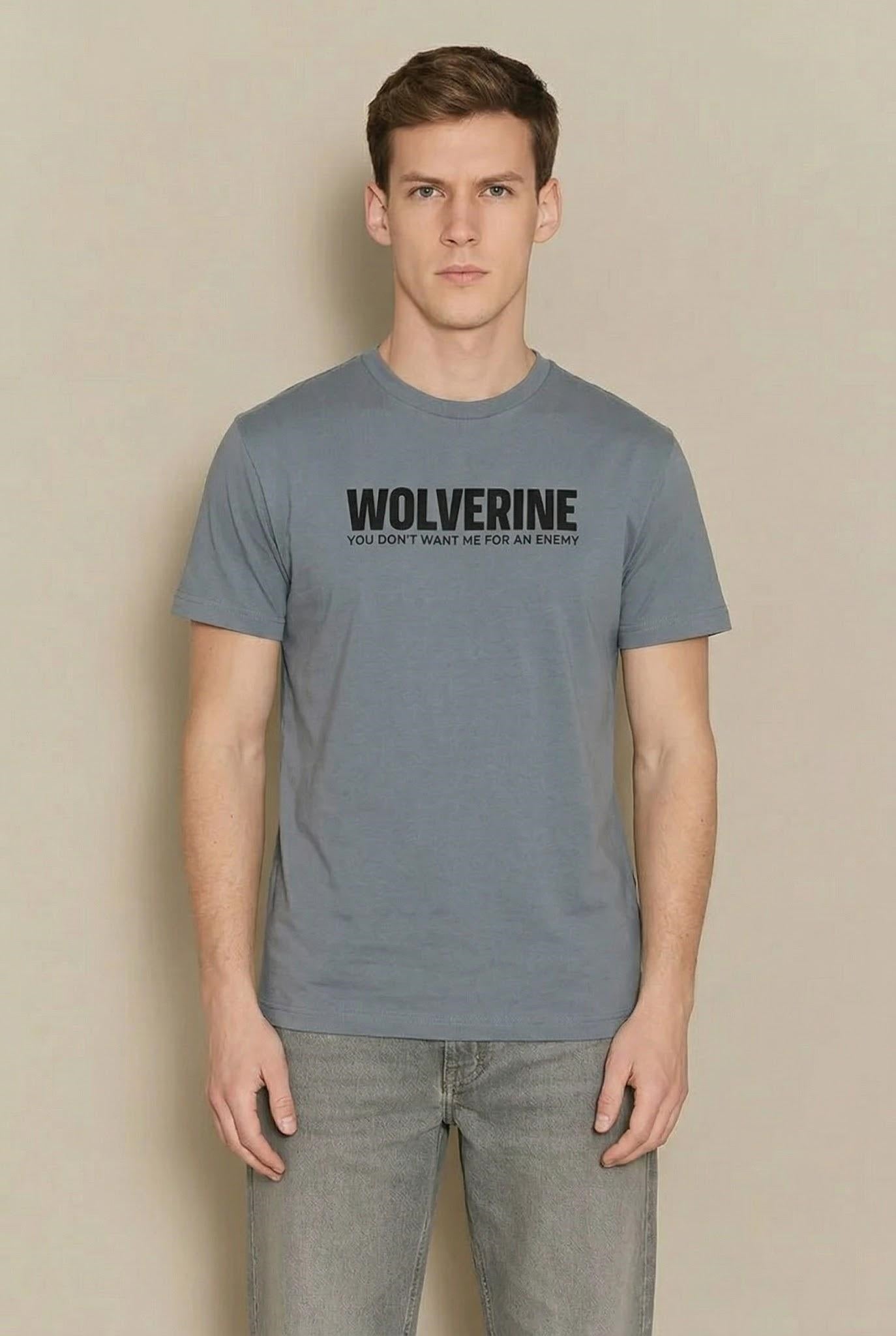 Men Storm Typography Printed Round Neck Cotton T-shirt