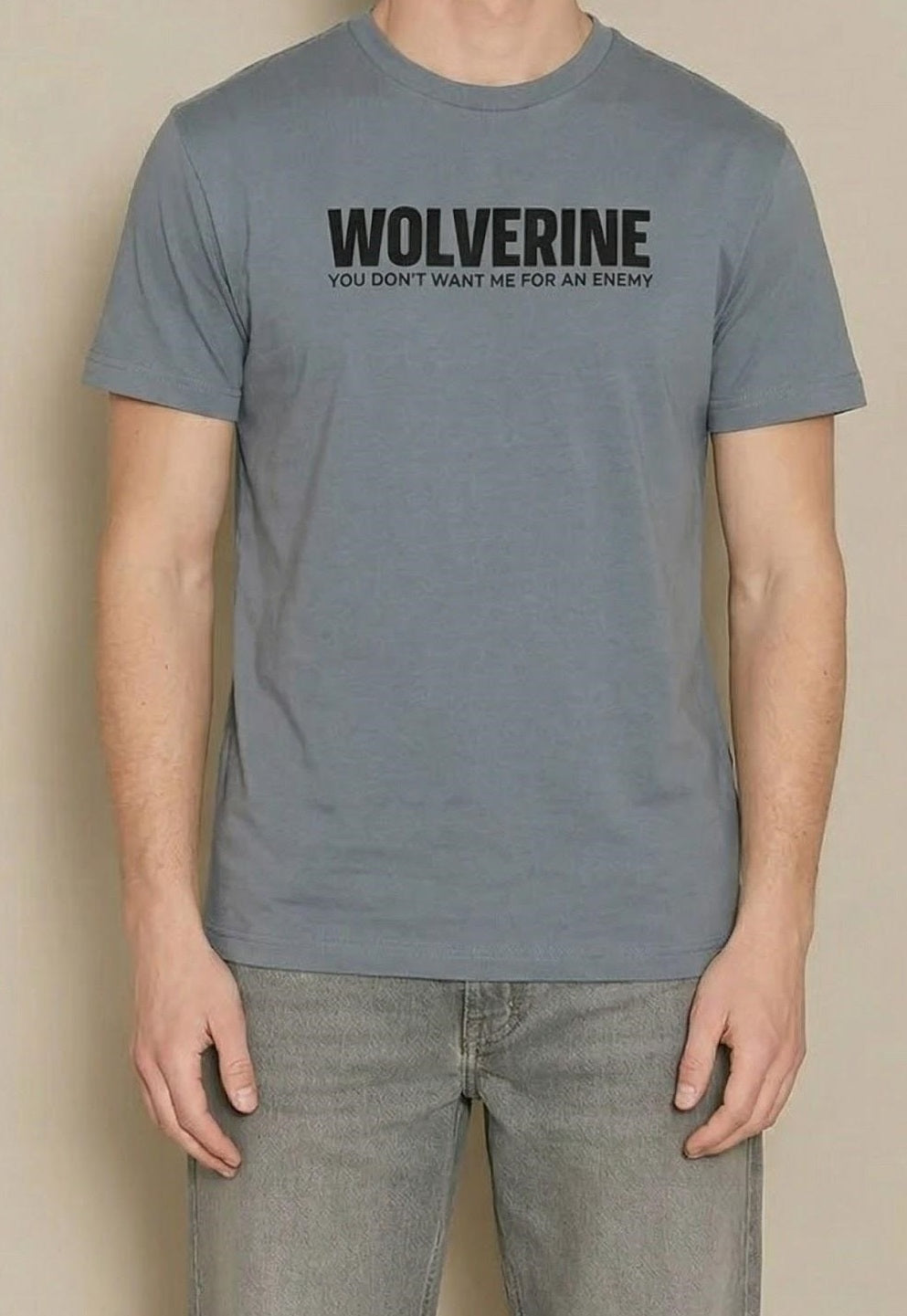 Men Storm Typography Printed Round Neck Cotton T-shirt