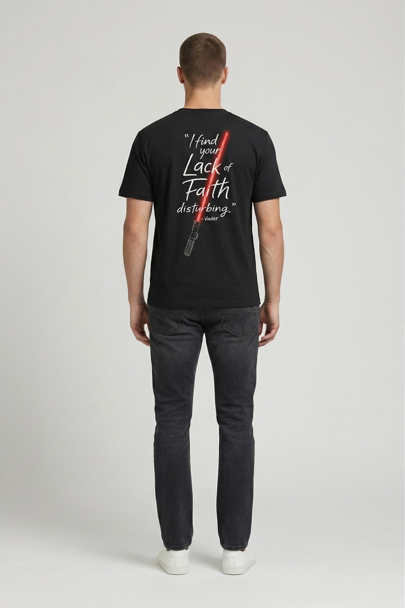 Men Black Brand Logo Pockets T-shirt