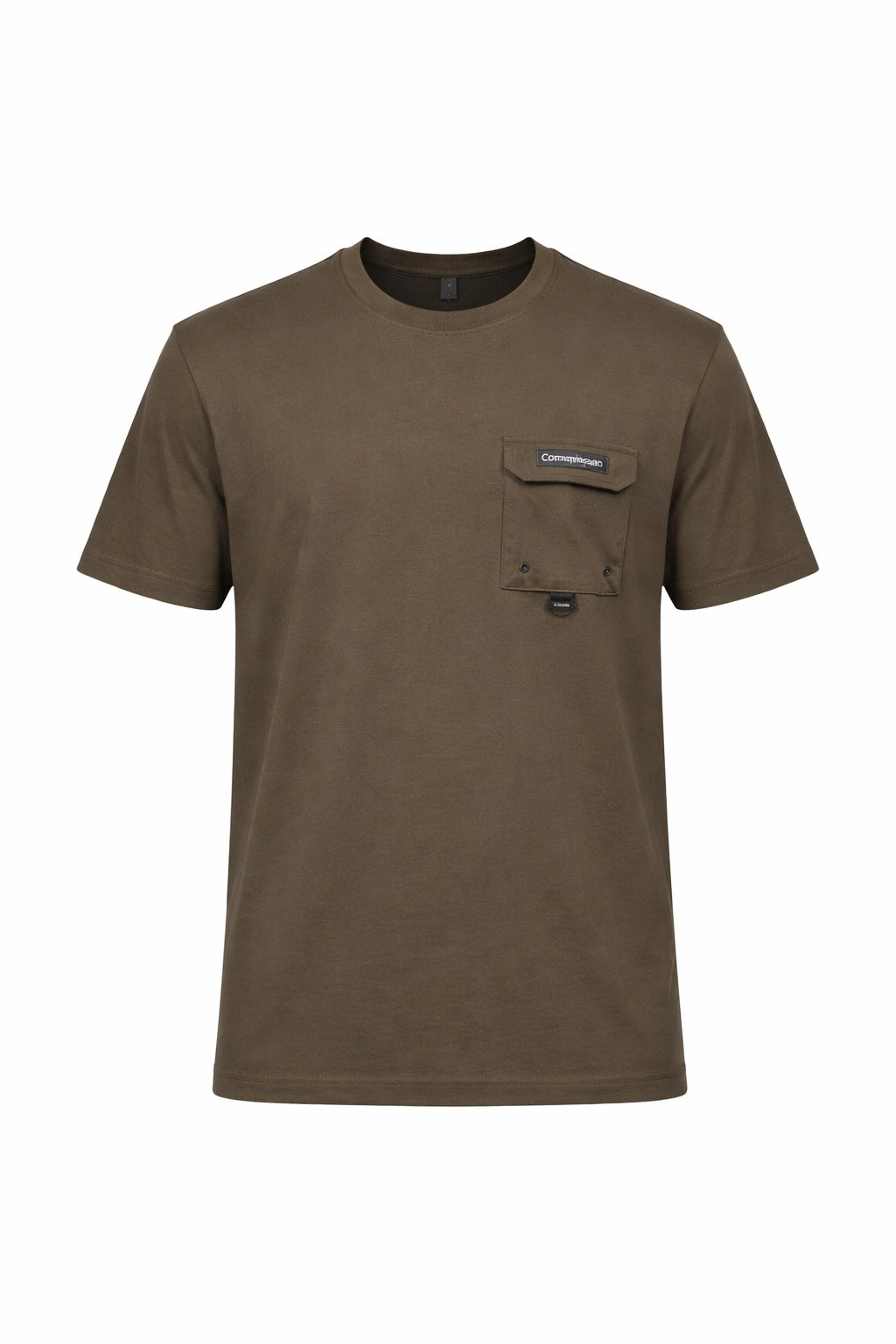 Men Coffee Brand Logo Pockets T-shirt