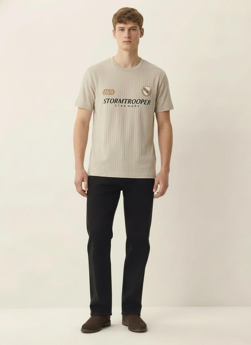Men Arona Round Neck Printed T-shirt