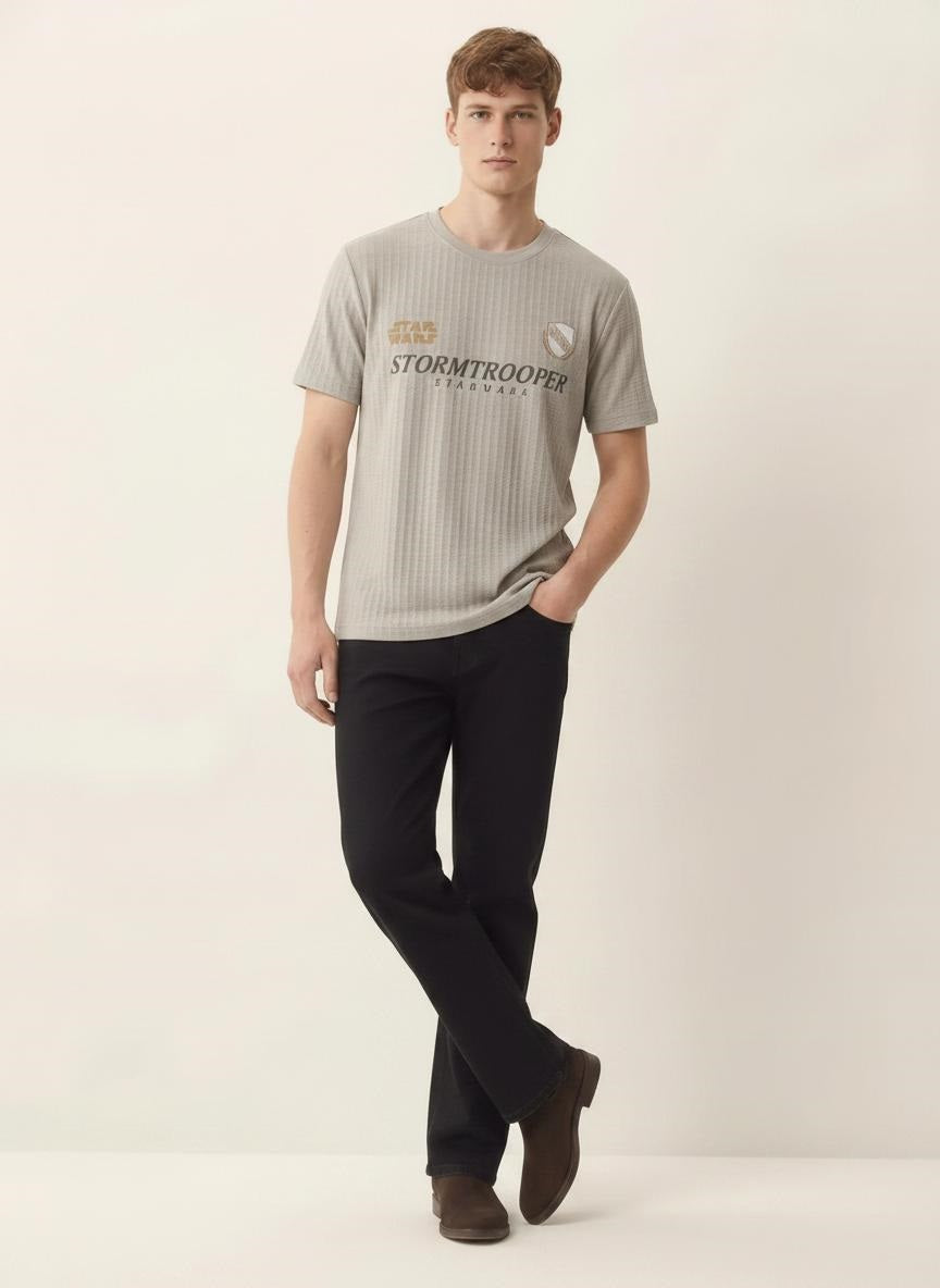 Men Arona Round Neck Printed T-shirt