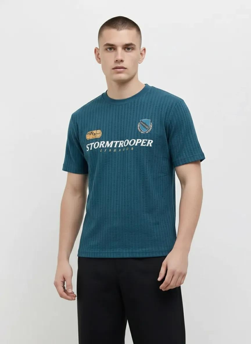 Men Pacific Round Neck Printed T-shirt
