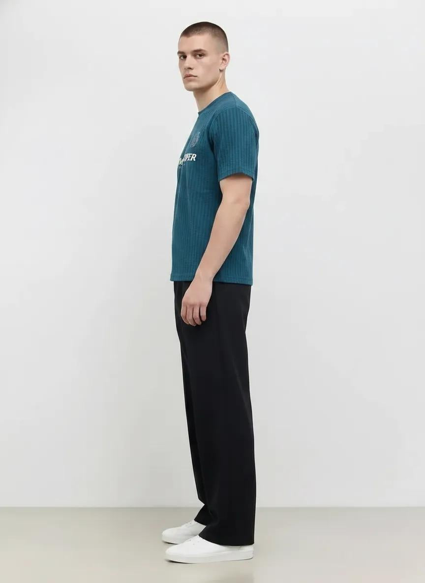 Men Pacific Round Neck Printed T-shirt