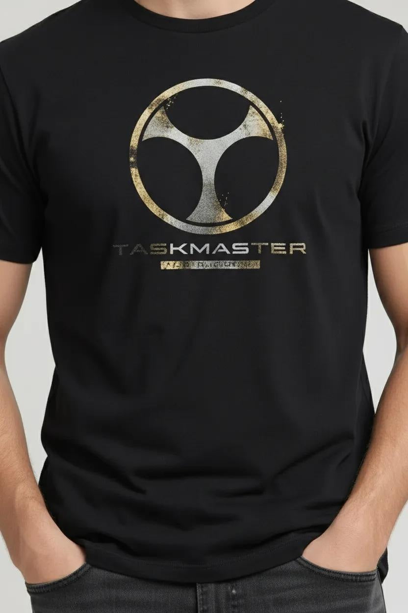 Men Black Printed Round Neck T-shirt
