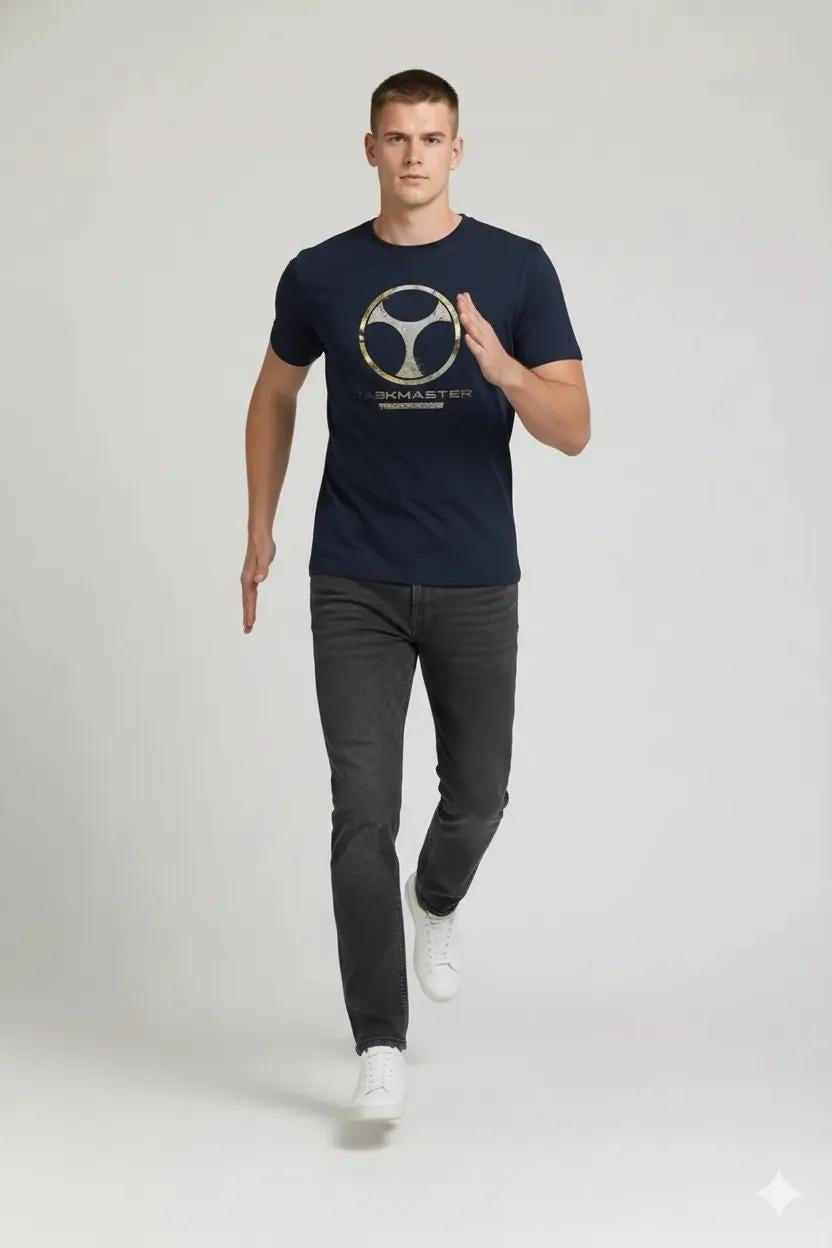 Men Printed Round Neck T-shirt