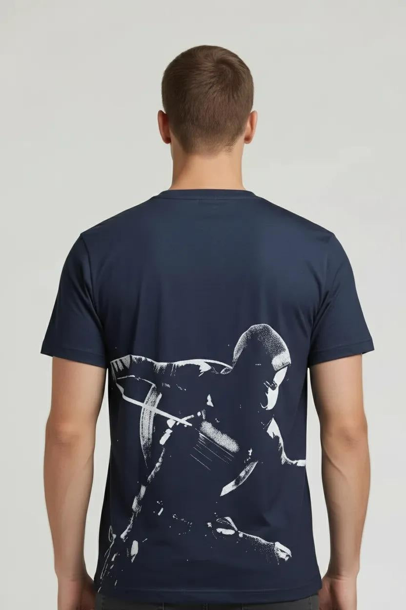 Men Printed Round Neck T-shirt