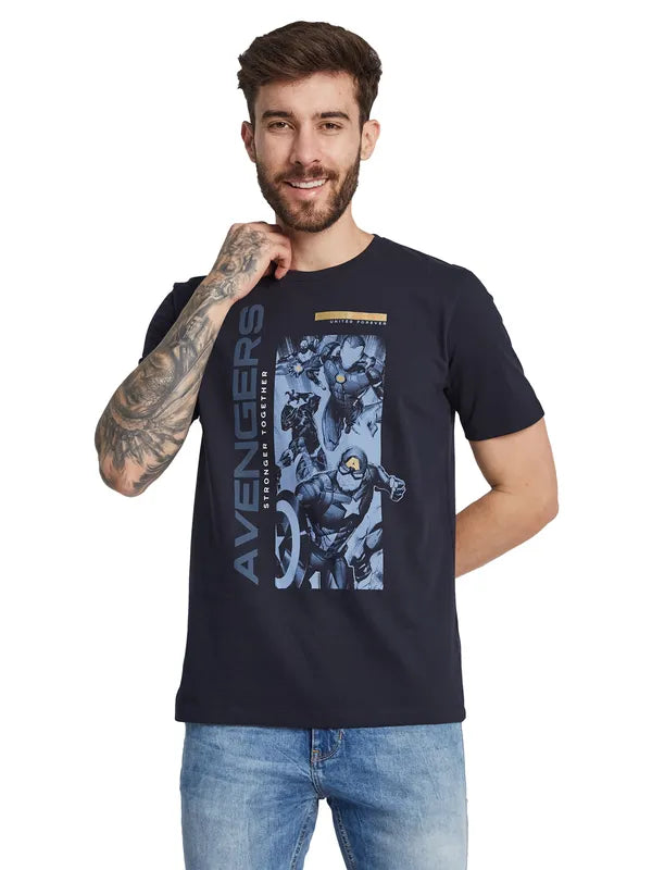 Octave Men Iron Man Graphic Printed Round Neck T-Shirt