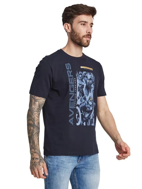 Octave Men Iron Man Graphic Printed Round Neck T-Shirt