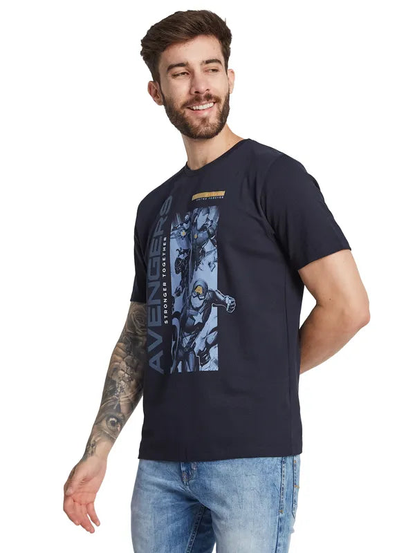 Octave Men Iron Man Graphic Printed Round Neck T-Shirt